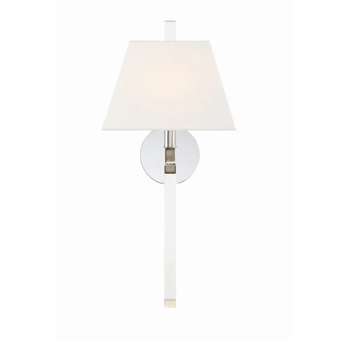 Renee 1 Light Polished Nickel Sconce