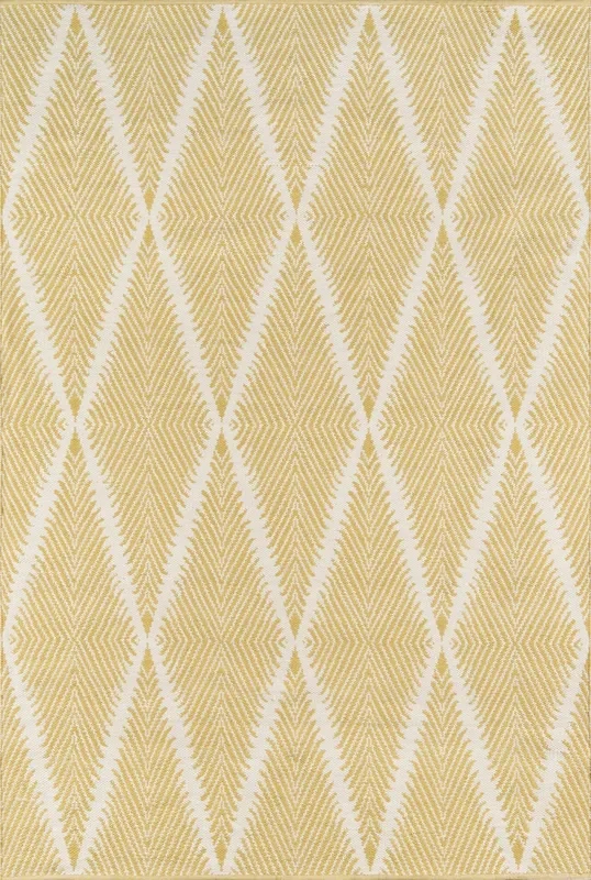 River Hand Woven Indoor Outdoor Area Rug, Citron