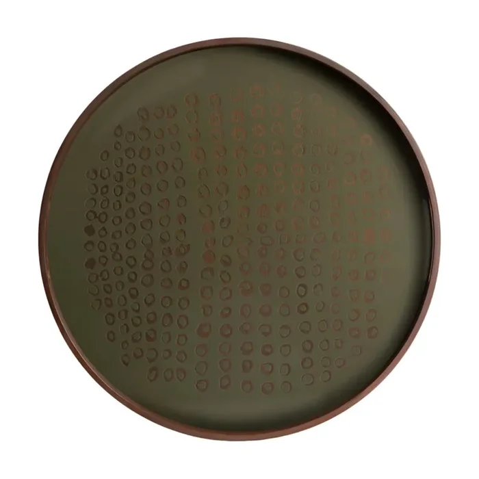 Round Second Nature Wooden Tray II, Small