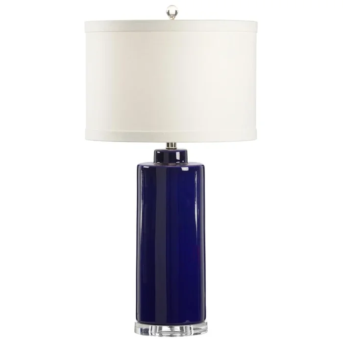 Royal Blue Crackle Ceramic Table Lamp