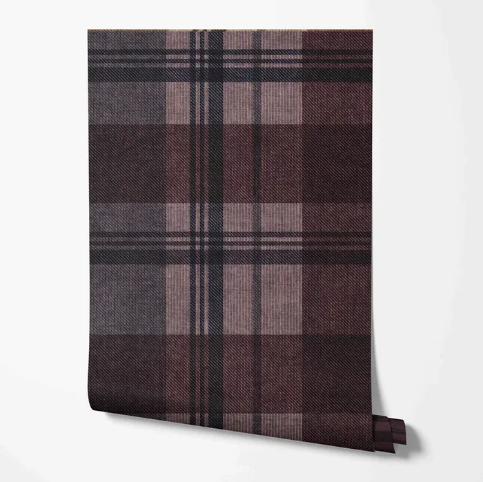 Rustic Plaid Wallcovering