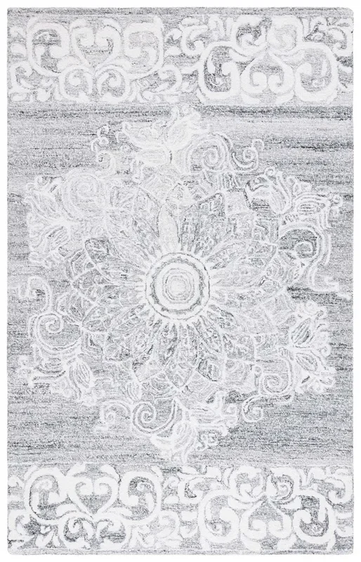 Safavieh Abstract Abt354A Ivory/Light Grey Rug