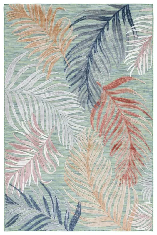 Safavieh Cabana Cbn445Y Green/Rust Rug