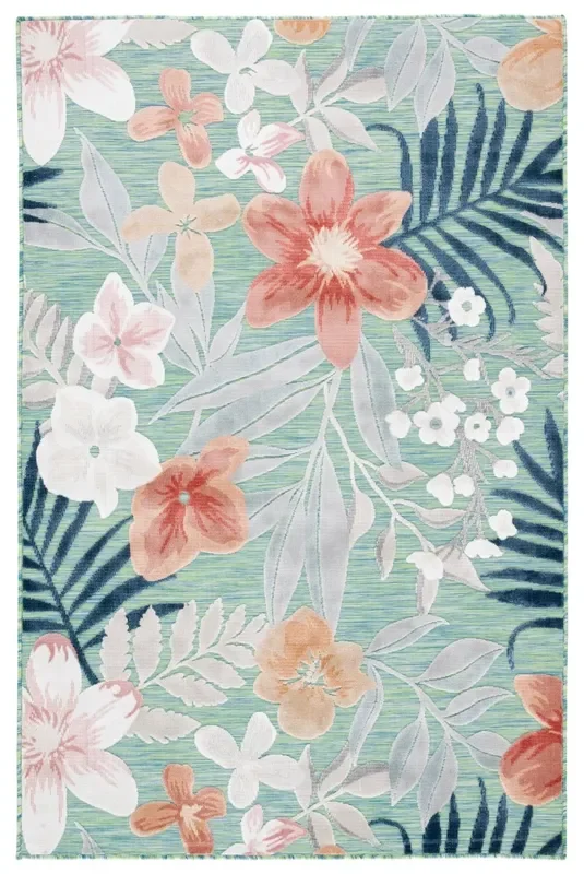 Safavieh Cabana Cbn454Y Green/Rust Rug