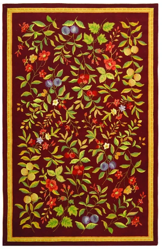 Safavieh Chelsea Hk210C Burgundy Rugs
