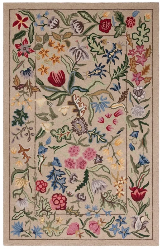 Safavieh Chelsea Hk335B Beige/Pink Rug