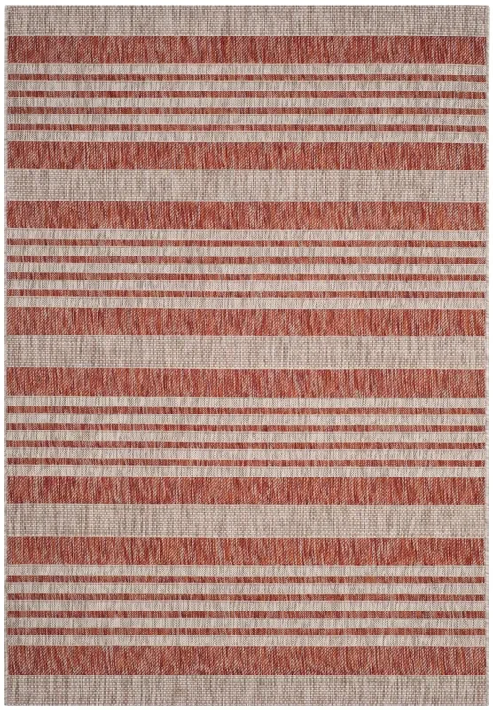 Safavieh Courtyard Cy8062 Red/Beige Rug