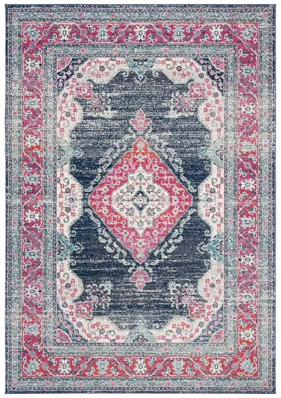 Safavieh Evoke Evk250R Fuchsia / Navy Rugs