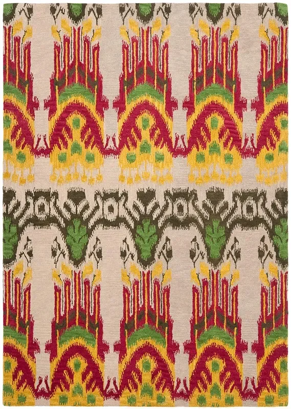 Safavieh Ikat Ikt464A Beige / Yellow Rugs
