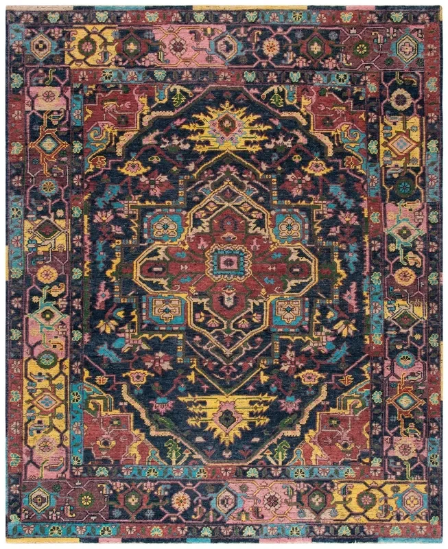 Safavieh Izmir Izm141M Blue/Rust Rugs