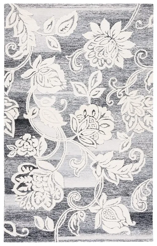 Safavieh Jardin Jar731Z Black/Ivory Rug