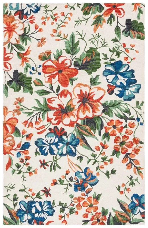 Safavieh Jardin Jar850A Ivory/Orange Rug
