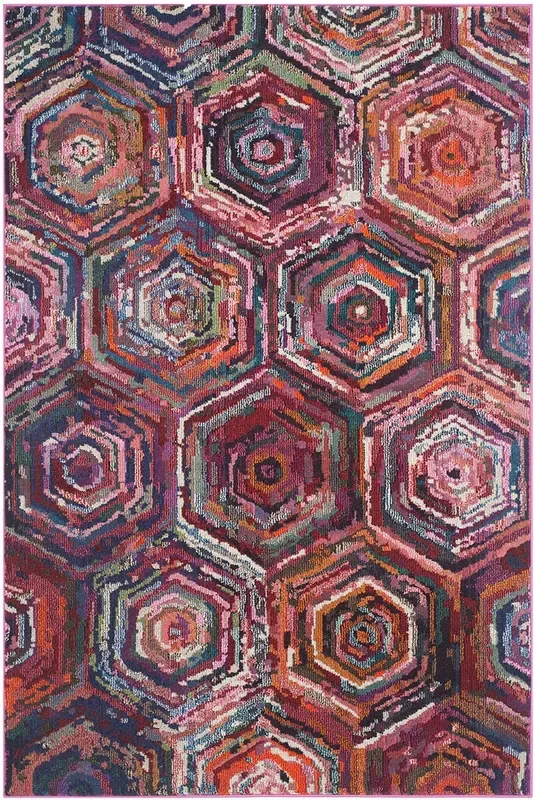 Safavieh Monaco Mnc224D Pink / Multi Rugs