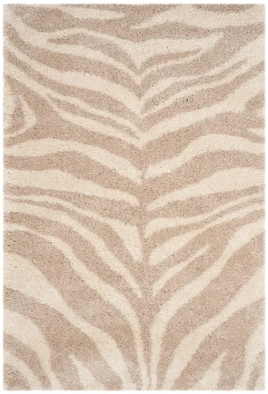 Safavieh Portofino Shag Pts215B Ivory / Beige Rugs