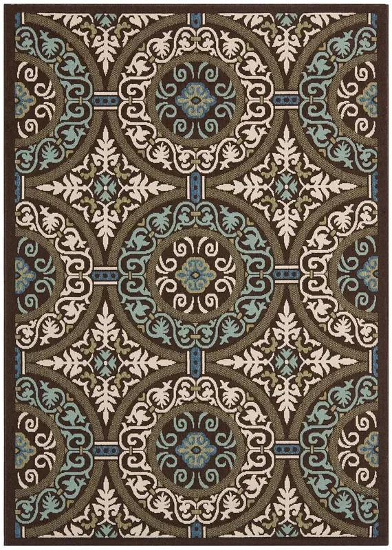 Safavieh Veranda Ver055-0621 Chocolate / Cream Rugs