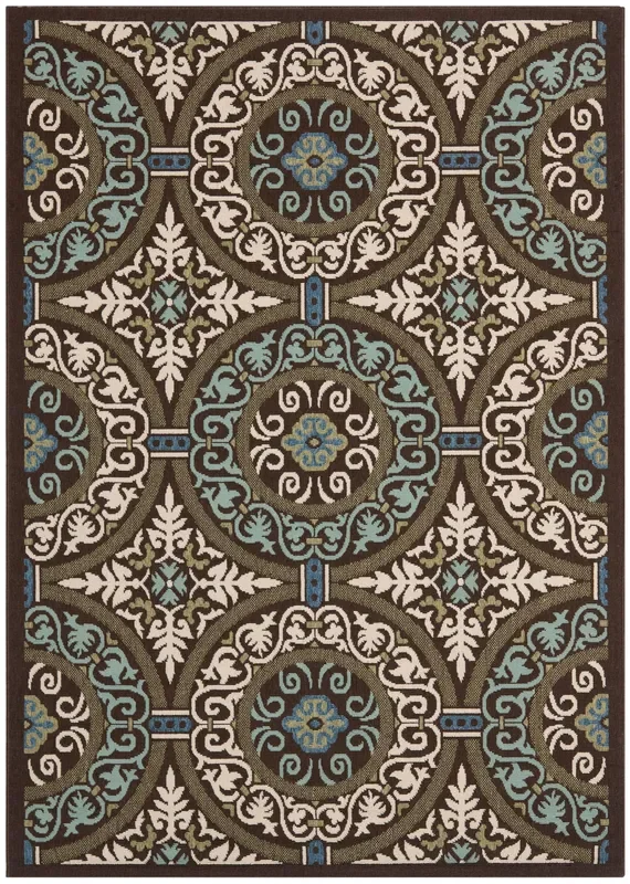 Safavieh Veranda Ver055 Chocolate/Cream Rug