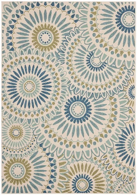 Safavieh Veranda Ver091-0614 Cream / Green Rugs