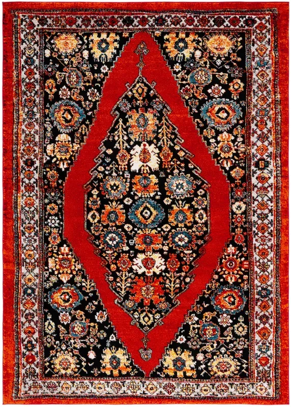 Safavieh Vintage Hamadan Vth265Q Red/Black Rug