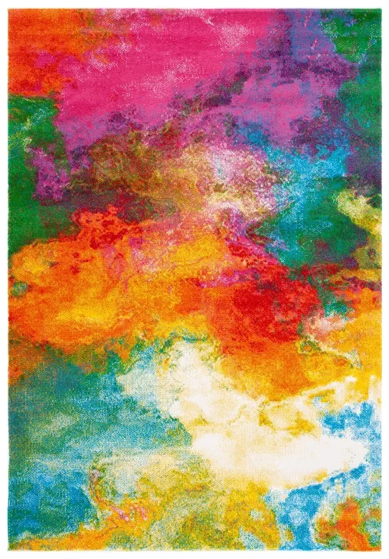 Safavieh Watercolor Wtc619D Orange/Green Rug