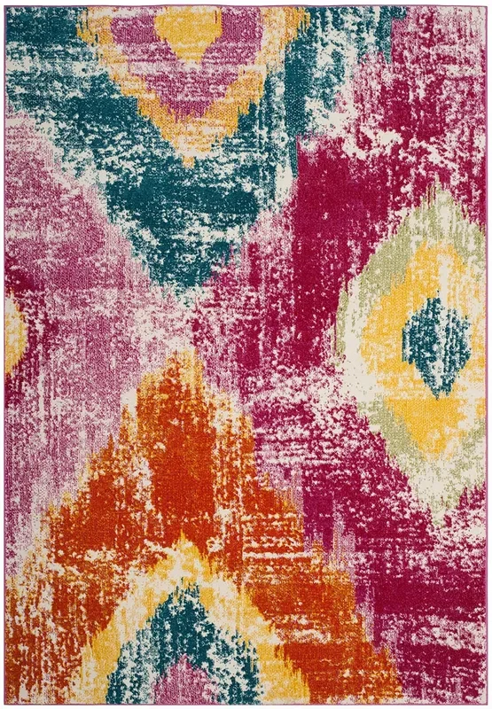 Safavieh Watercolor Wtc699K Fuchsia / Orange Rugs