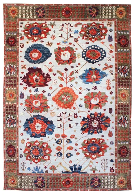 Sauj Balugh Handwoven Tribal Rug, J63896
