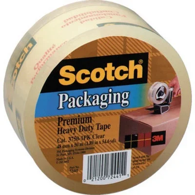 Scotch 3750 Com Packng Tape Refill Clr