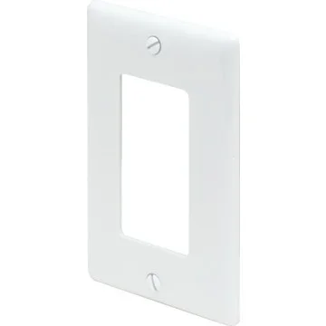Single Gang Decorator Wall Plate – Ivory – Package Of 10