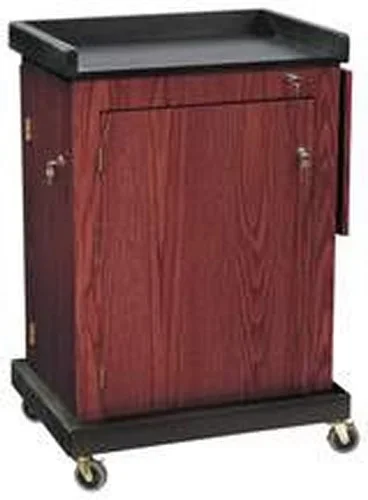 Smart Cart Computer Lectern, Mahogany