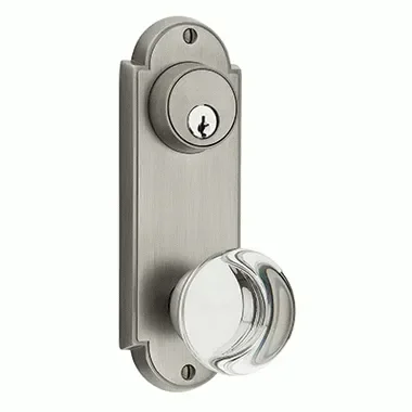 Solid Brass Delaware Single Keyed Style Passage Entryway Set (Antique Nickel Finish)