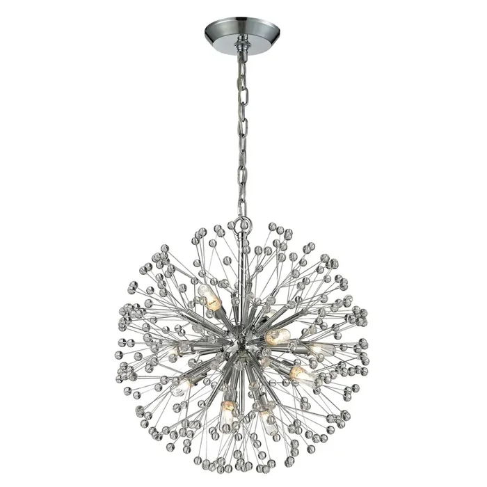 Starburst Sputnik Chandelier in Chrome Finish