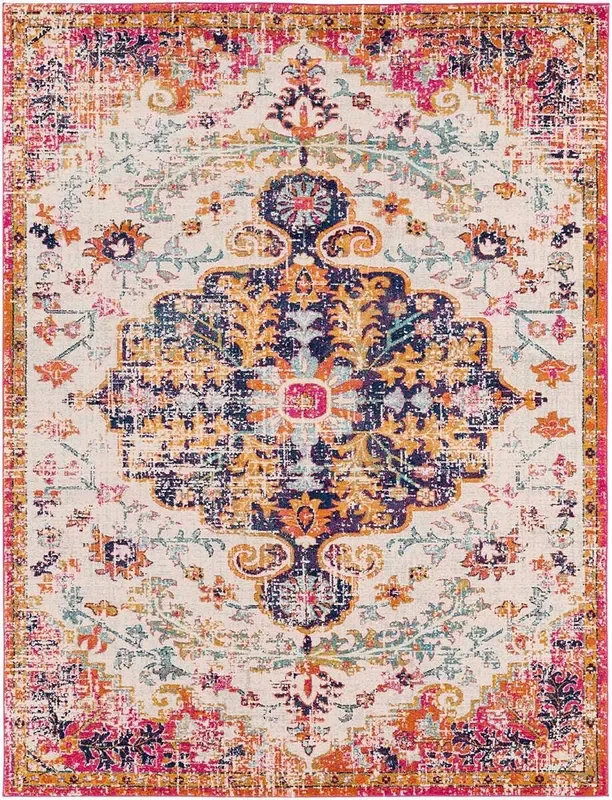 Surya Harput Hap-1066 Beige, Saffron, Light Gray, Teal Rugs