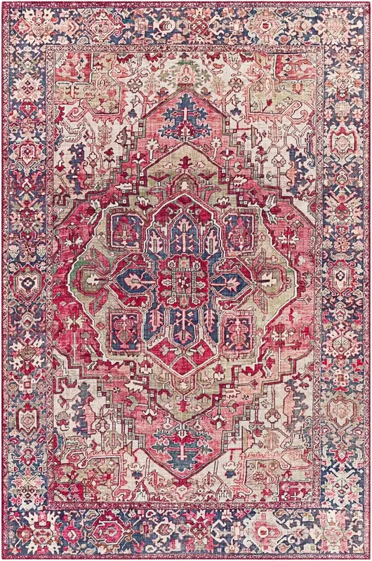 Surya Iris Irs-2357 Burgundy, Dark Blue, Sage, Blush Rugs