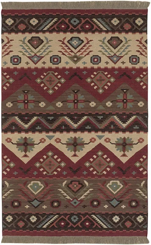 Surya Jewel Tone jt-8 Red / Brown / Beige / Turquoise Rugs