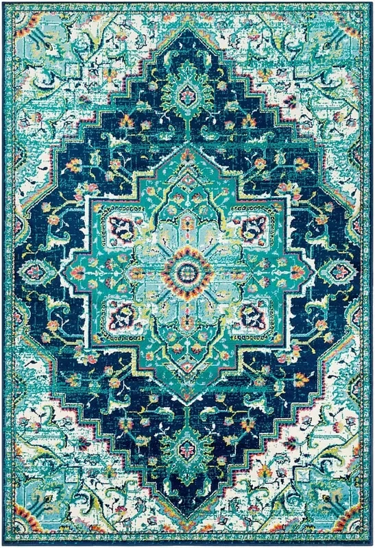 Surya Paramount Par-1107 Teal, Dark Blue, Aqua, Lime Rugs
