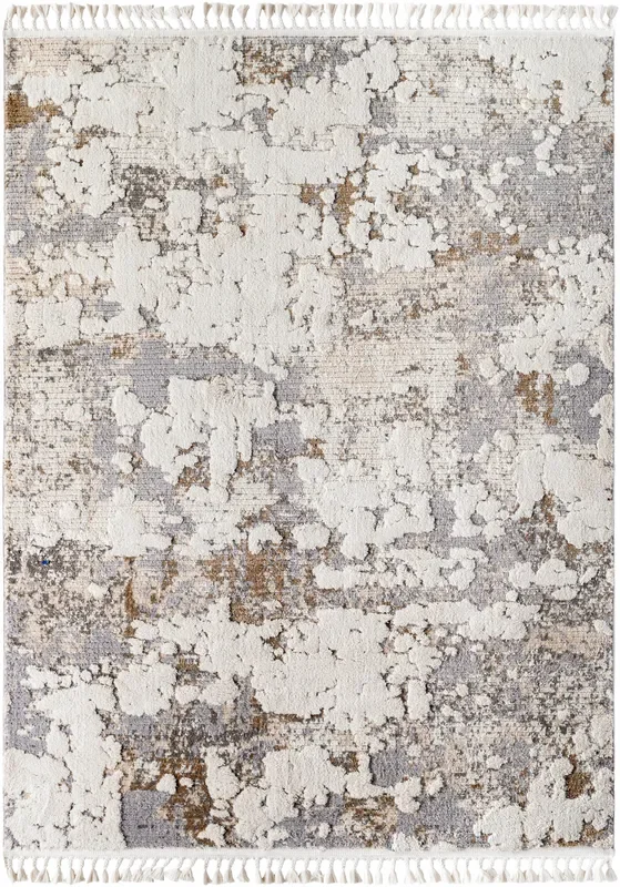 Surya Rudy Rdy-2309 Gray, Cream, Light Beige, Ivory, Charcoal, Medium Brown Rug
