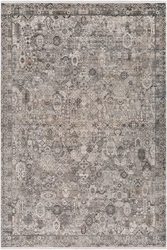 Surya Solar Sor-2313 Medium Gray, Light Gray, Ivory, Charcoal Rugs