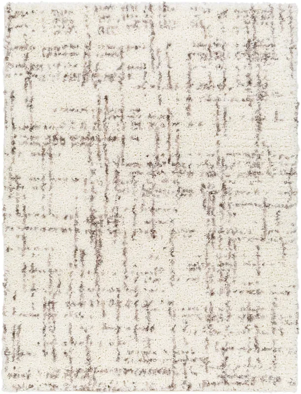 Surya Ultra Shag Utg-2304 Light Silver, Off-White, Ash, Metallic – Silver Rug