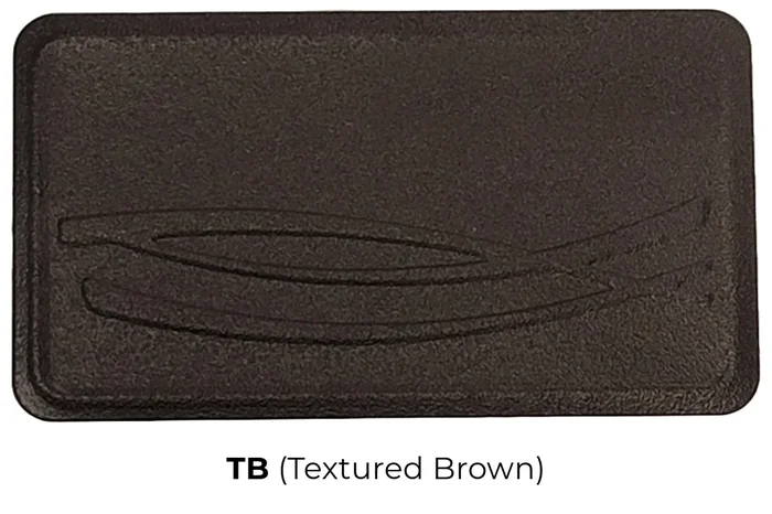 Textured Brown 12 Inch down rod