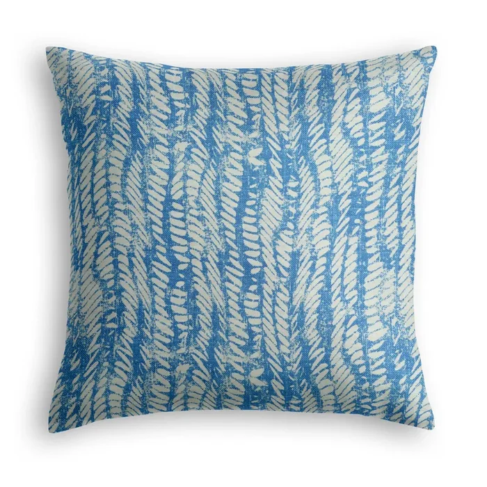 Throw Pillow in Rope Walk – Persian Blue