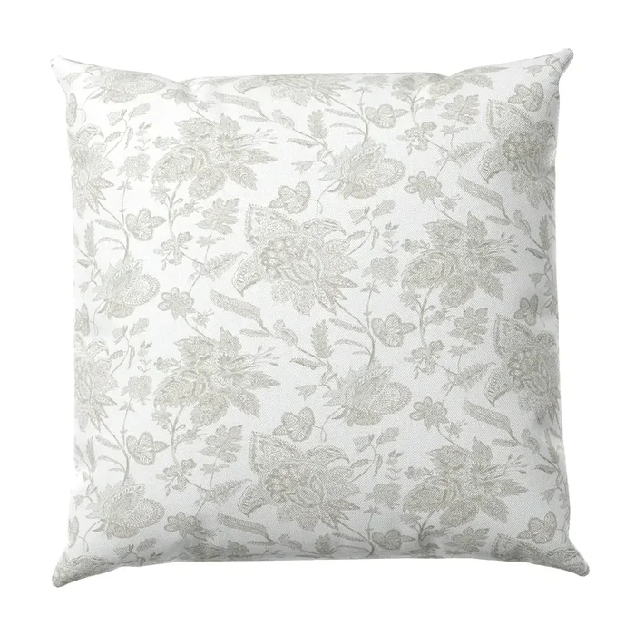 Throw Pillow in Toile – Rich Cream
