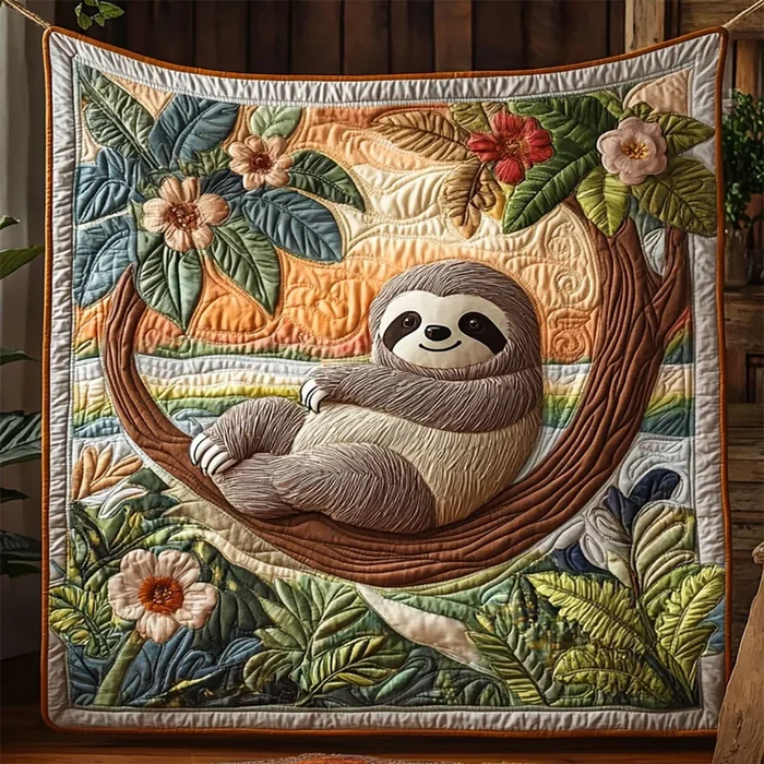 Tropical Sloth WJ0304017CL Quilt