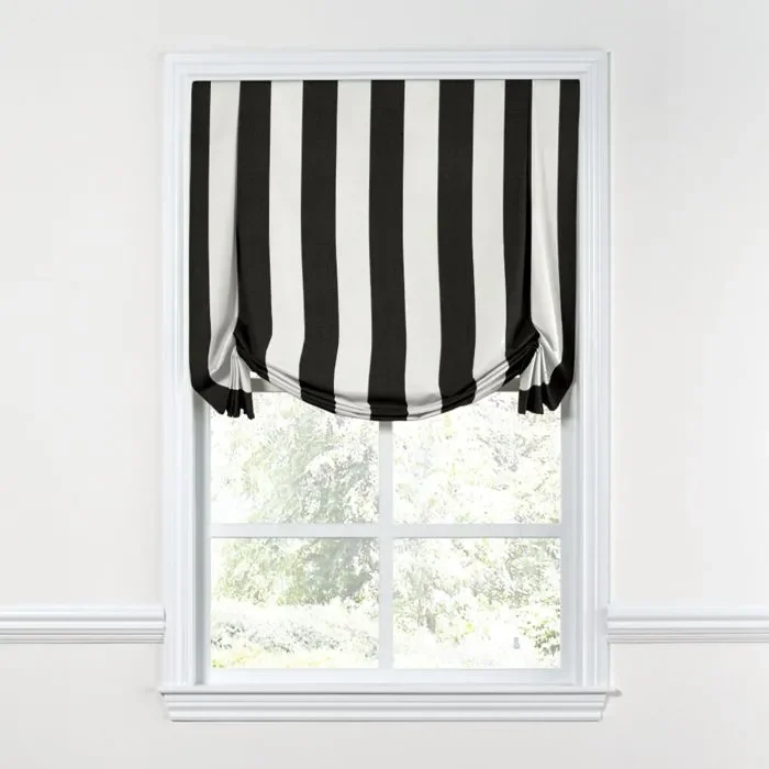 Tulip Roman Shade in Sunbrella® Cabana – Classic