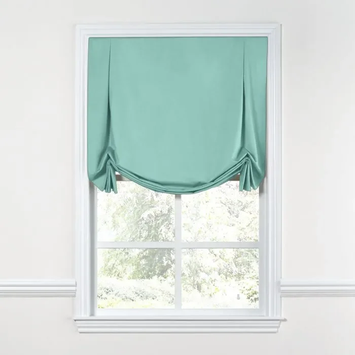 Tulip Roman Shade in Sunbrella® Canvas – Glacier
