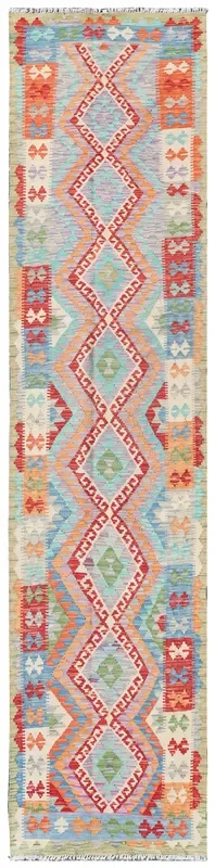 Uzbek Kilim Handwoven Tribal Rug, J72885