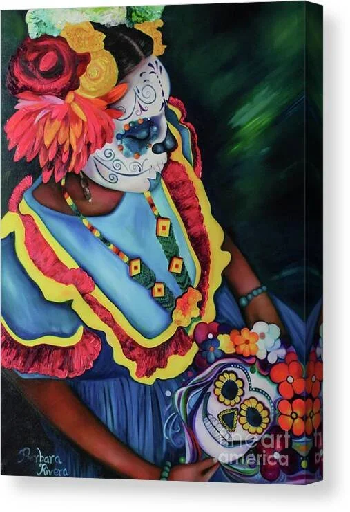 Vanessa-mask Canvas Print