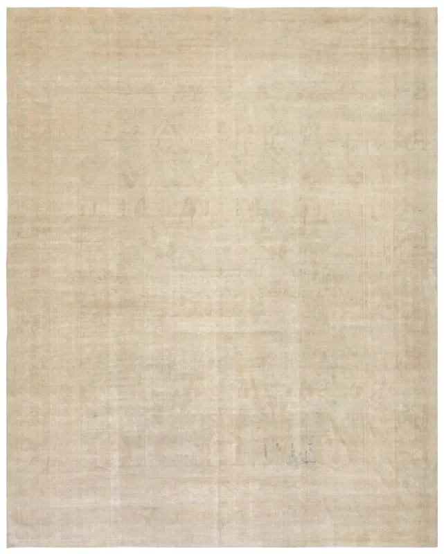 Vintage Agra Dragon Handwoven Transitional Rug, J73142
