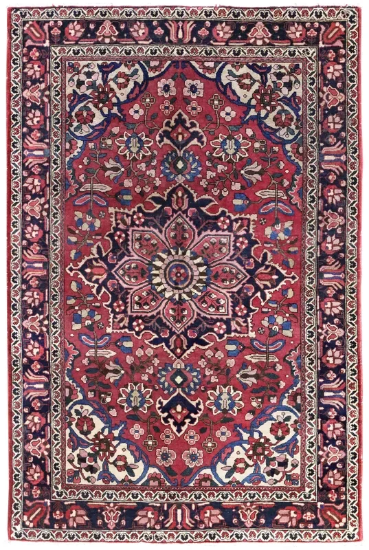 Vintage Bakhtiari Handwoven Traditional Rug, J65469