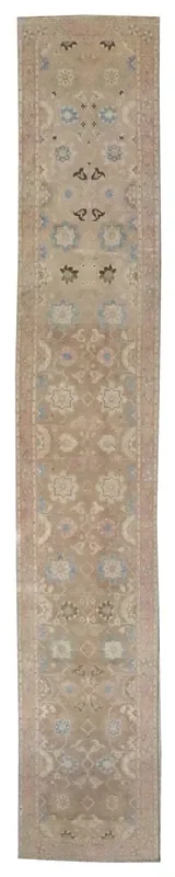 Vintage Bibikabad Handwoven Tribal Rug, J67283