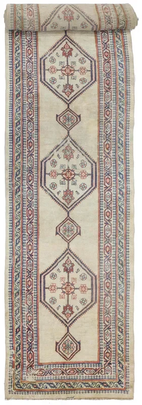Vintage Bijar Handwoven Tribal Rug, J73121