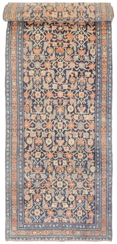 Vintage Bijar Handwoven Tribal Rug, J73372